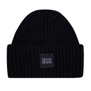 UGG女士帽子针织毛线帽纯色气质logo百搭冬季正品JXJ511844226