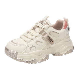 达芙妮老爹鞋女款2026春季新款厚底增高显脚小运动鞋轻便休闲鞋子