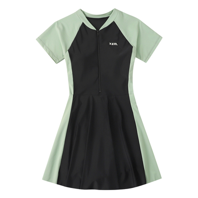 大码mm200加肥运动连体泳衣女