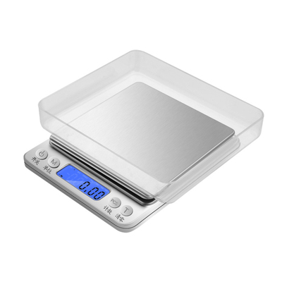 【烘培】7707.家用电子秤厨房西餐迷你称 自带电池和托盘 0-3kg