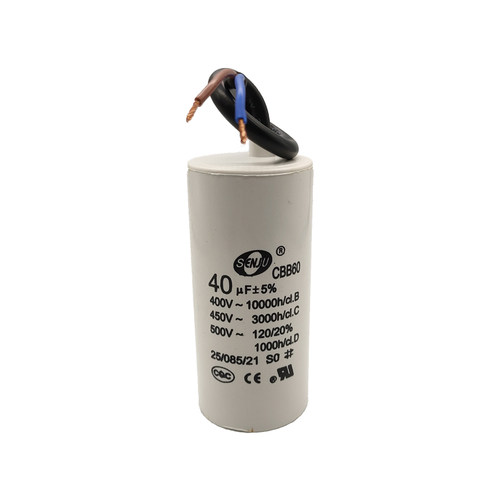 CBB60单相电机电钻水泵启动电容20/25/30/40/50/60UF450V交流220V