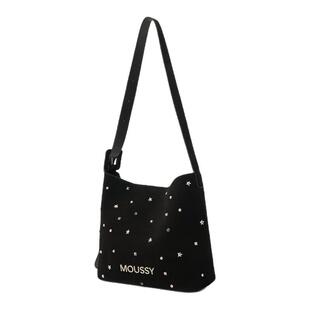 MOUSSY旷野流浪麂皮铆钉水桶包女大容量单肩包高级感轻奢专柜同款