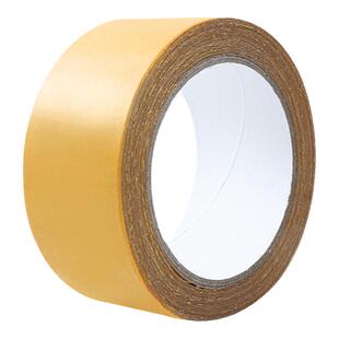 强力布基双面胶高粘度布宽双面胶带黄色透明网格防水超粘不留痕