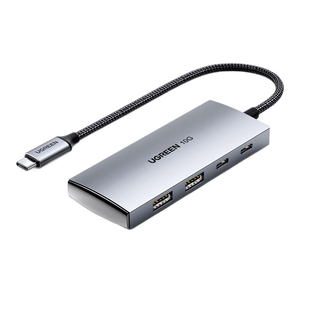 绿联 Type-C3.2分线器扩展坞 USB-C3.2 Gen2高速4口拓展坞集线器HUB 笔记本电脑一拖四转换器延长线