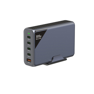 HD桌面充电站300W氮化镓充电器适用苹果联想140W华为MacBookpro/air电脑100W手机iPad平板多口65W闪充头typec