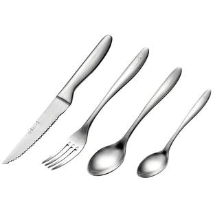 onlycook 欧式304不锈钢牛排刀切牛扒专用西餐餐具食品级刀叉套装