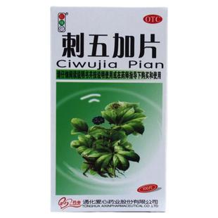 红绿灯 刺五加片 100片*1瓶/盒 益气健脾补肾安神脾肾阳虚体虚