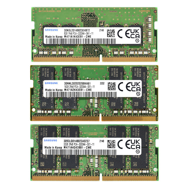 三星正品8G 16G 32G笔记本电脑内存条DDR4 3200 电脑运行内存扩容