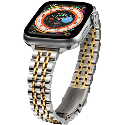 适用细七珠女款全光苹果表带