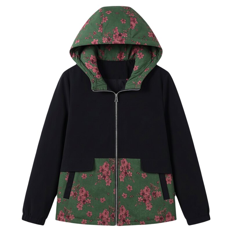 中老年女装妈妈冬装加绒棉服外套