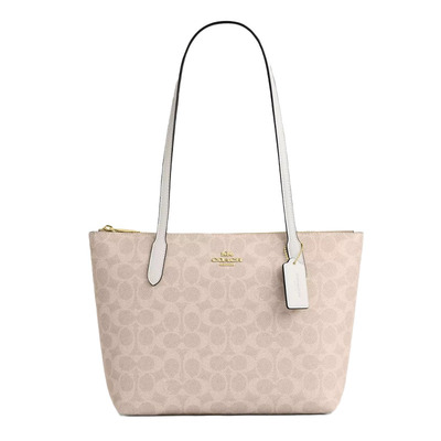 【自营】香港直邮COACH/蔻驰新款Fiona24老花托特包单肩包妈妈包