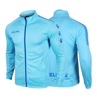 卡尔美针织外套男春秋防寒运动服成人训练上衣女儿童跑步队服夹克