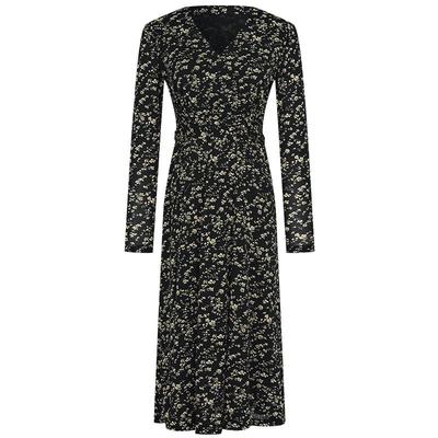 曼德诗通勤收腰连衣裙