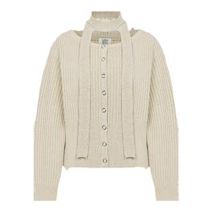 张予曦同款丨Letter from moon温柔复古羊毛开衫24秋款毛衣