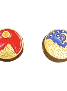 复古滴油沙金饰品日月星辰隔珠diy手工串珠配件配手链手项链材料