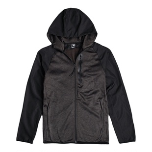 春季款男士加绒速干保暖户外运动连帽卫衣拉链开衫外套加大码上衣