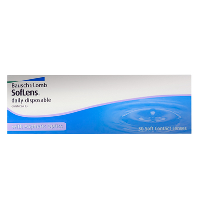 海外版博士伦清朗日抛透明近视隐形眼镜高清水凝胶官方旗舰店30片