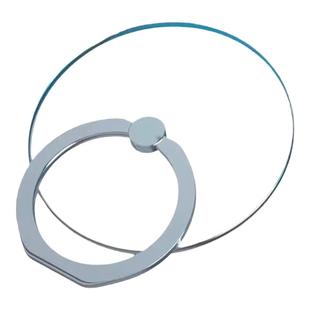 手机壳指环扣手机支架透明水晶指环360度旋转粘贴式桌面金属指扣男女指环扣玻璃手机指环扣赖人桌面架支撑架