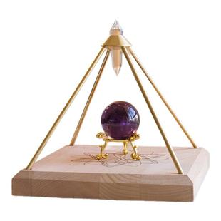 天然水晶沃格尔金字塔伊能静同款12面体水晶能量净化放大器摆件