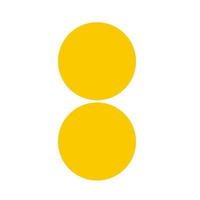 100mm大尺寸彩色圆点贴圆贴纸圆形不干胶分类颜色记号标签纸手写可粘贴即时标贴纸数字号码编码编号贴姓名贴