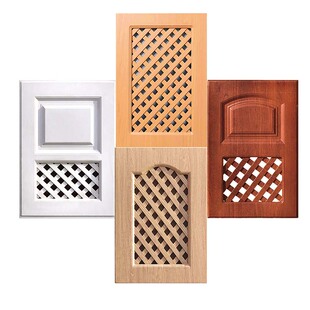 橱柜百叶门定做 欧式网格门定做鞋柜百叶门加工定制实木多层板