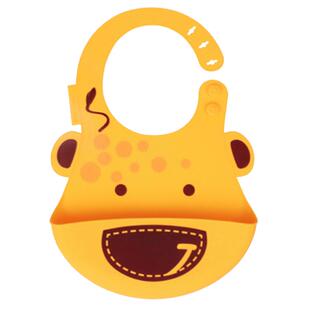 marcus硅胶围兜婴儿吃饭宝宝辅食围嘴小孩防水超软儿童口水食饭兜