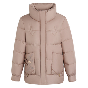 鸭鸭妈妈装羽绒服女短款中老年女装新中式国风小个子时尚保暖外套