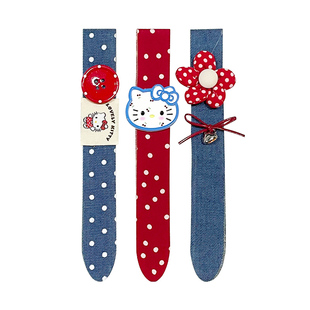 儿童卡通KT猫前额刘海贴碎发整理发帖女童宝宝不伤发发箍女魔术贴