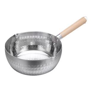 铝制雪平锅煮粥粉面锅日式奶锅商用平底铝锅小汤锅不粘锅麻辣烫锅