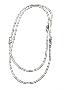 女款强光正圆珍珠项链可拆分