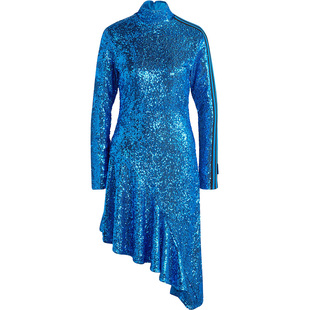 Adidas/阿迪达斯正品BLUE VERSION女子运动亮片连衣裙HR3414