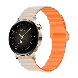 适用华为gt3手表watchgt5表带GT4新款磁吸硅胶2E手表链gt2女款Watch3女士Watch4新款watchgt智能46mm配件42mm
