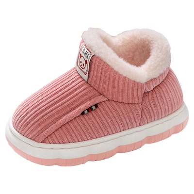 加绒加厚中大童防滑软底棉鞋