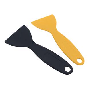 小刮板硬塑料三角黄色除胶铲贴纸手账小黄刮片汽车贴膜改色模工具