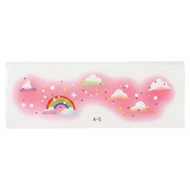 儿童彩虹卡通防水持久脸贴