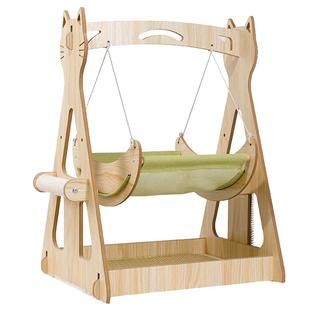 宠物躺椅猫玩具双层猫窝立式猫床猫抓板猫咪沙发荡秋千猫抓垫摇篮