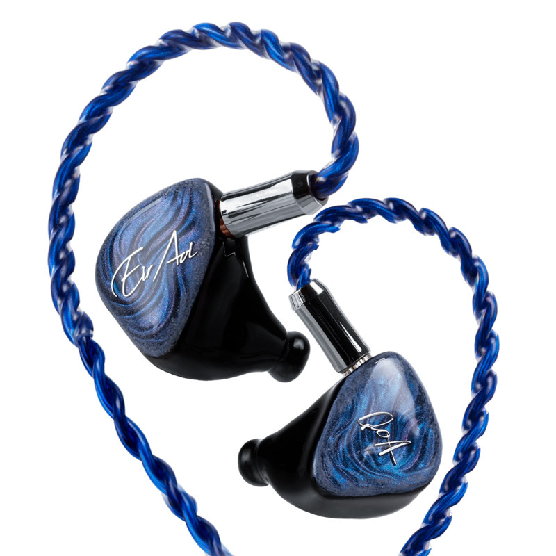 QOA入耳式hifi有线耳机蓝雾