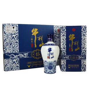 牛栏山北京二锅头国藏十五清香型白酒老青花42度500mL*6瓶整箱