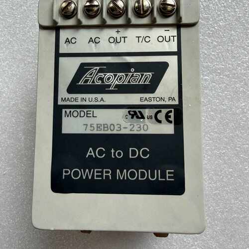 溢价-Acopian 75EB03-230 AC to DC电源模