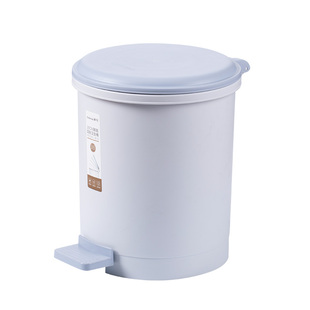 茶花脚踩垃圾桶厕所卫生间家用带盖脚踏式纸篓小号客厅大号防水筒