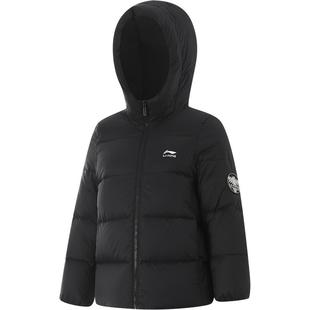 李宁鹅绒儿童中长款羽绒服2025新款冬季滑雪服内胆男童装外套冬装
