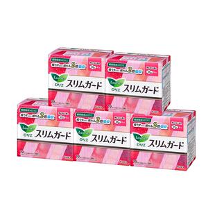 日本花王乐而雅超薄瞬吸卫生巾量多日用25cm19片*5包 保税发