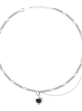 VIGG幻夜之心项链女原创甜酷个性