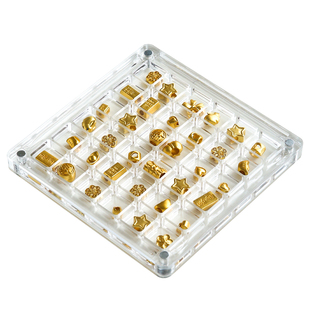 小金豆收纳盒专用亚克力黄金转运珠吊坠分格收藏盒抗氧化展示盒子