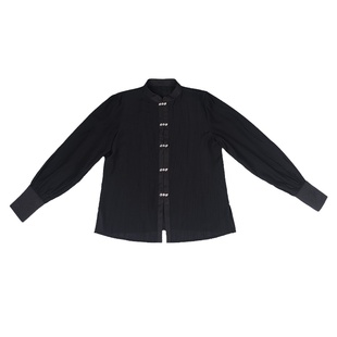 拟梦东方骨国风原创通勤日常汉服百迭黑纱马面裙上班穿春秋新中式