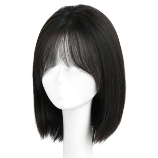 假发全头套女真发无痕自然蓬松增发量减龄短发日常整顶假发波波头