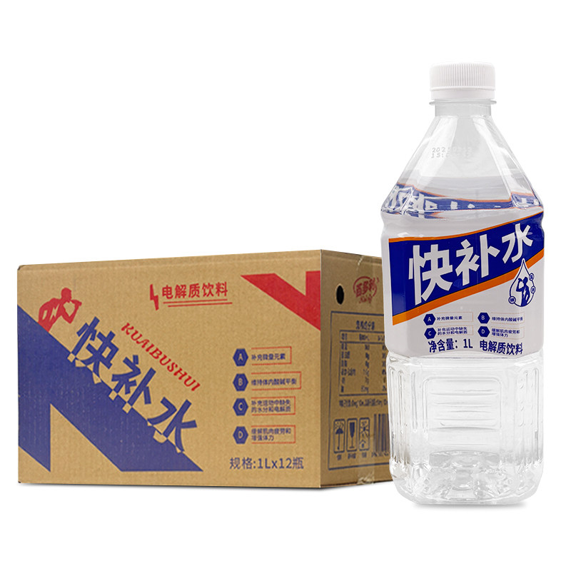 百多利快补水大容量1000ml*12瓶