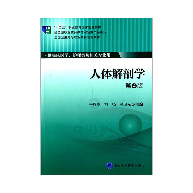 人体解剖学 第四版 第四轮大专教材 全国卫生高等职业教育规划教材 于恩华 刘扬 张卫光 主编 9787565908637 北京大学医学出版社