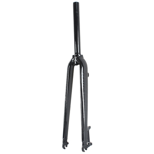 铝合金碟刹700c砾石公路车硬叉瓜车平把公路前叉跑车无纹直管A柱