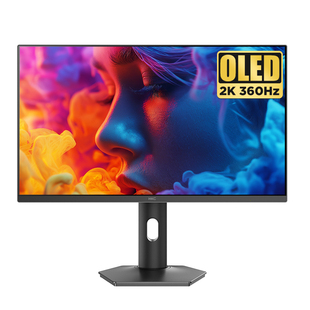 HKC显示器27英寸2K电竞360HZ游戏QD-OLED电脑屏幕防烧屏GS27QES